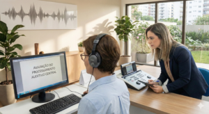 Exame de processamento auditivo central para adultos