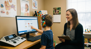 Exame de processamento auditivo central em crianças