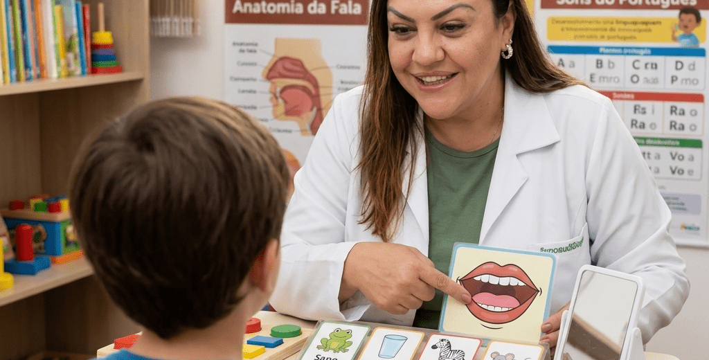 Criança que troca sons ao falar: quando a terapia fonoaudiológica é indicada