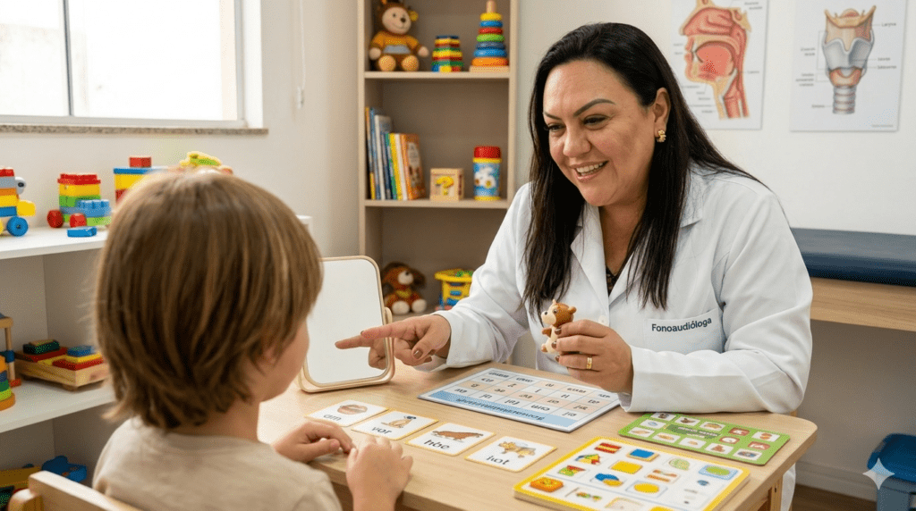 Criança que troca sons ao falar: quando a terapia fonoaudiológica é indicada