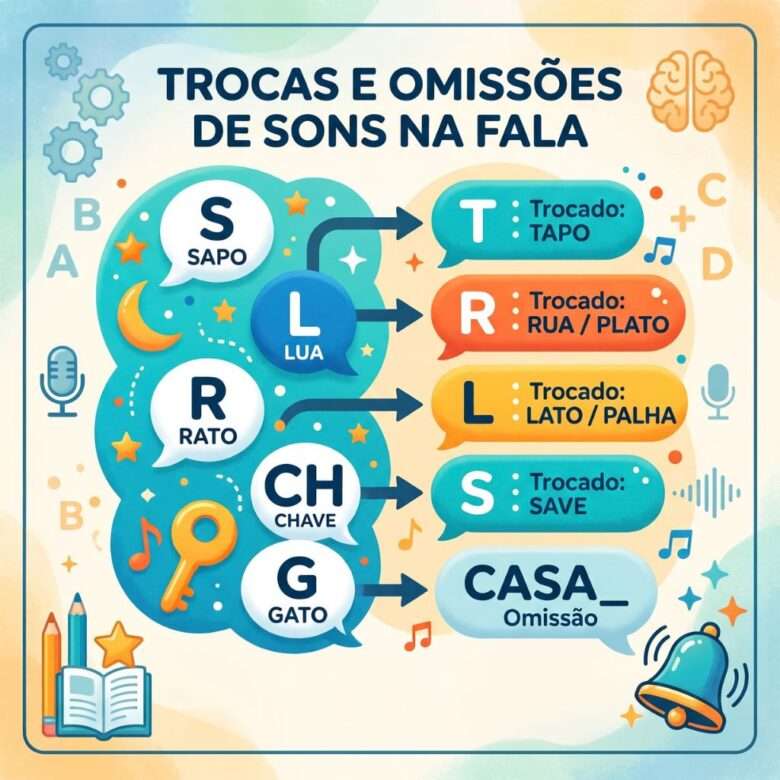Trocas e omissões de sons na fala: até quando é normal?